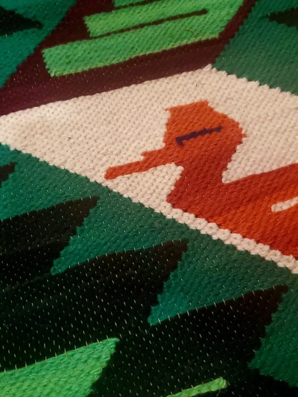 Colorful Andean Bird Tapestry – Handmade Peruvian Wall Hanging – Boho Textile De